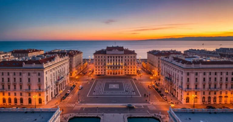 Friuli-Venezia Giulia 12 Piazza dell'Unità d'Italia in Trieste at sunset