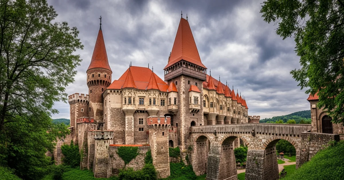 Corvin Castle in Hunedoara, Transylvania, Romania