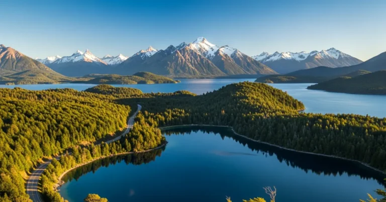 Rio Negro Province 5 Scenic view of Lake Nahuel Huapi and the Andes mountains in Rio Negro Province, Argentina