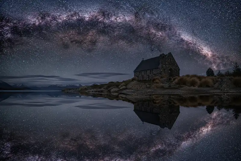 Best Stargazing Destinations in the World: Your 2026 Astrotourism Guide 3 Best stargazing destinations New Zealand — Milky Way reflected in Lake Tekapo with the Church of the Good Shepherd