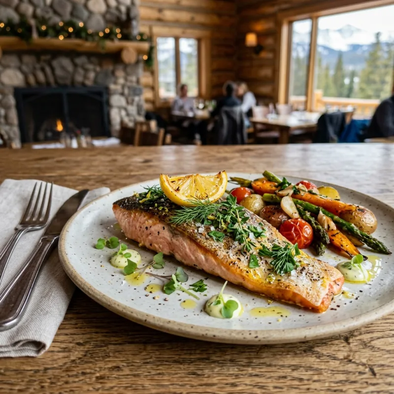 Pan-seared Colorado Rocky Mountain Trout with herbs and lemon
