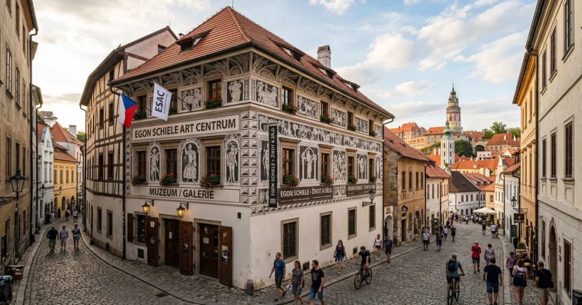 Exterior view of the Egon Schiele Art Centrum in Český Krumlov