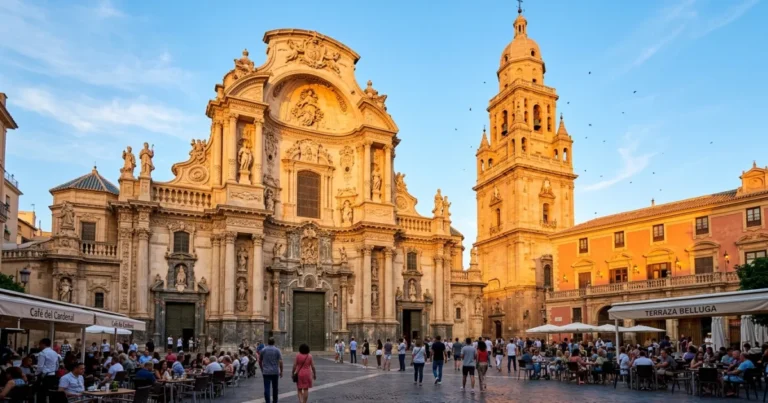 Murcia 10 Murcia Cathedral glowing in the golden hour sun