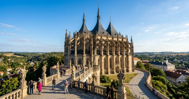 St. Barbara's Cathedral 1 Exterior view of St. Barbara's Cathedral in Kutná Hora