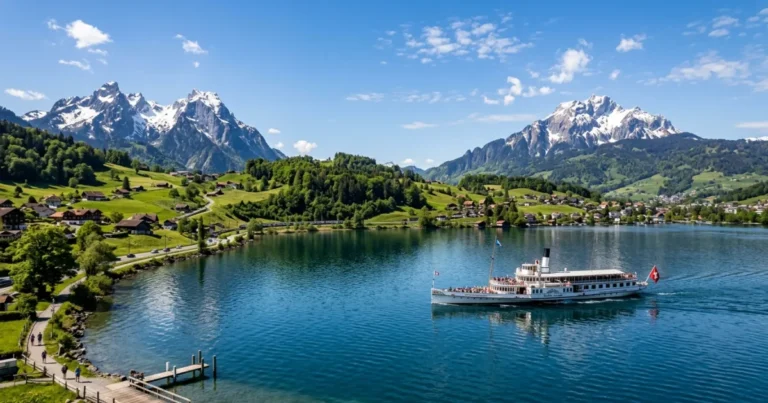 Canton of Lucerne 13 Scenic view of Lake Lucerne and surrounding mountains in Canton Lucerne