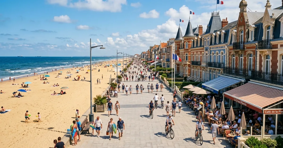 Travel Guides 4 Wide view of the Malo-les-Bains Promenade showing the beach, walkway, and Belle Époque villas