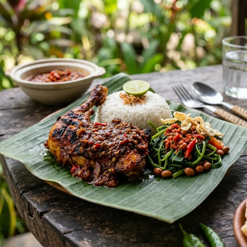 Ayam Taliwang spicy grilled chicken from Lombok