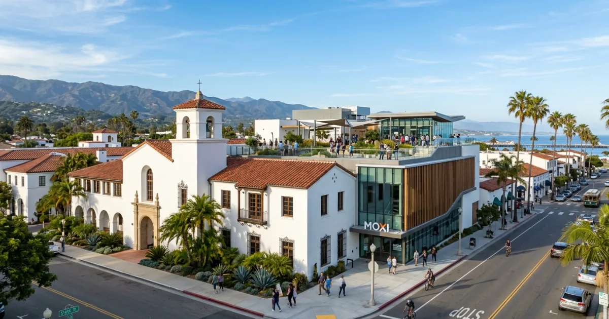 Exterior view of the MOXI Museum in Santa Barbara
