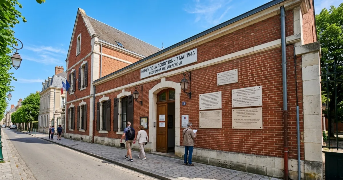 Exterior view of the Museum of the Surrender in Reims, France