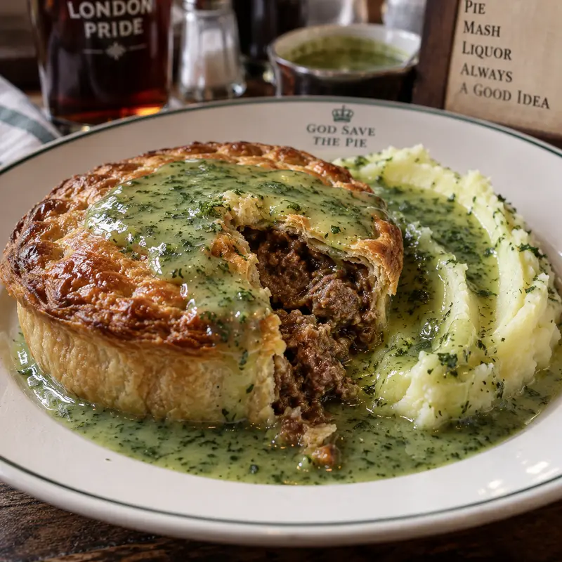 Golden Pie with Herbed Mash