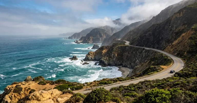 Central Coast California 1 Dramatic cliffs and ocean surf along California's scenic Central Coast highway