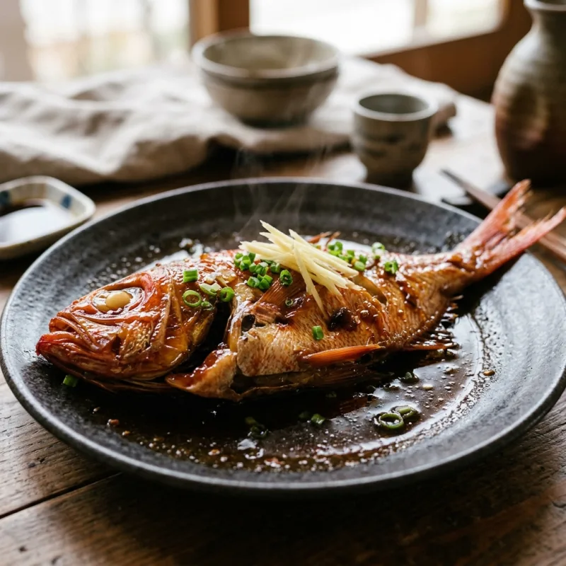 Kinmedai no Nitsuke simmered alfonsino fish dish in Ito Japan