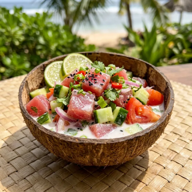 Poisson Cru au Lait de Coco from Papeete