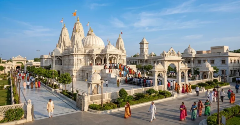 Shirdi 1 Shri Saibaba Sansthan Temple complex exterior in Shirdi India