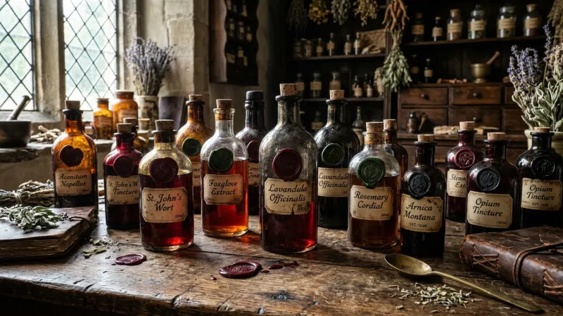 Inspect the Historic Herbal Elixirs